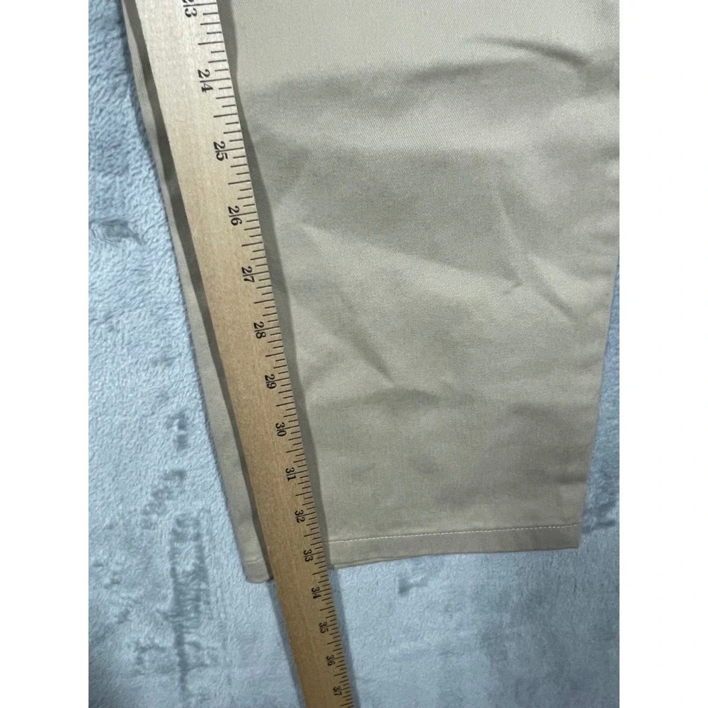 Brooks Brothers Mens Khaki Chino Pants Polyester Blend Casual W36 L32